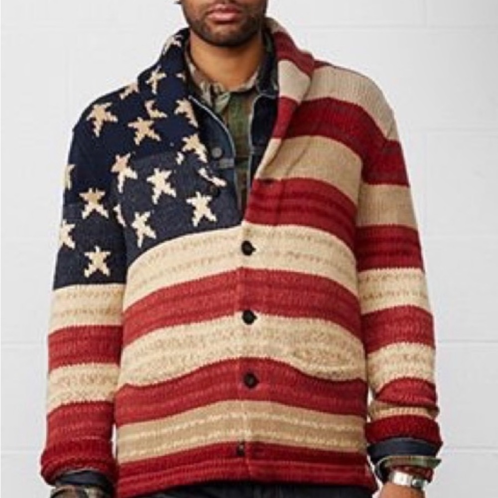 Denim & Supply Ralph Lauren American Flag Cardigan